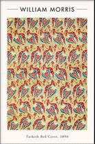 Walljar - William Morris - Turkish Bed Cover - Muurdecoratie - Poster met lijst