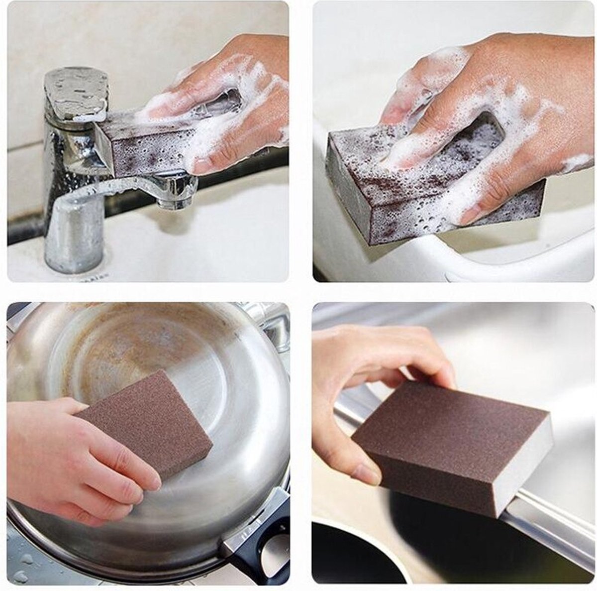 Goedkoopste Gum Carborundum - Verwijderen Roest - Reinigingsborstel - ontkalken Schoon Wrijven Voor Kookplaat Pot Keuken Spons - Magic