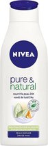 Nivea Bodymilk Pure & Natural - Droge Huid - Met Bio Arganolie & Bio Jojoba Olie - Voedt de huid 24 uur - 2 x 400 ml
