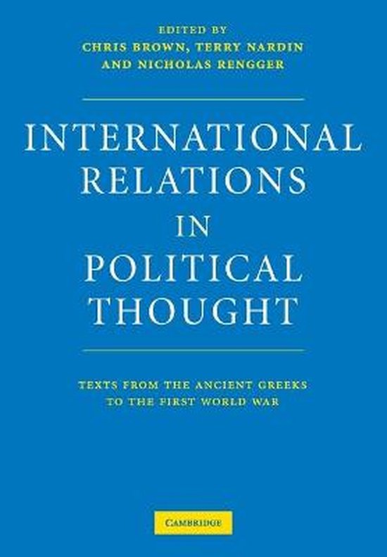 International Relations In Political Thought - cover