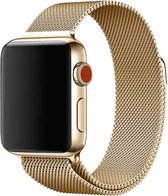 Milanees watch bandje - Goud - 38/40/41mm - M/L - Series 1 2 3 4 5 6 7 SE - Geschikt voor Apple Watch