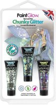 PAINTGLOW CHUNKY GLITTER GEL MERMAID MIST SET  kindercrea