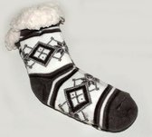 Kinder wintersokken Licht Grijs / Wit maat 27-31