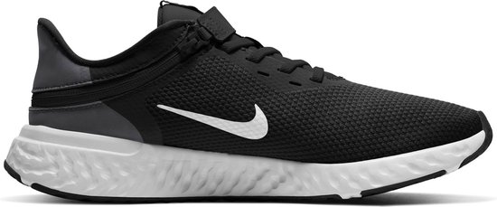 Nike Revolution 5 FlyEase Hardloopschoen Sportschoenen - Maat 45 - Mannen -  zwart - wit | bol.com