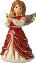 Goebel - Kerst | Decoratief beeld / figuur Engel breng me geluk | Aardewerk, 15cm