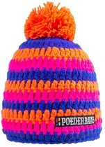 Poederbaas Short-Colourfull Beanie  Muts (Sport) - Unisex - oranje - roze - blauw