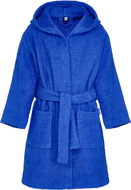 Playshoes - Badjas van badstof voor kinderen - Blauw - maat 110-116cm