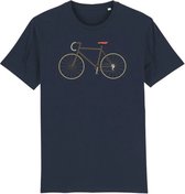 Fiets T'Shirt Heren French Navy - XL
