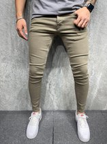Skinny Jeans Mannen Gescheurde Jeans Mannelijke 2021 Nieuwe Casual Gat Straat Hip Hop Slanke Denim Broek Man Mode jogger Broek