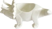 WITTE DINOSAURUS EIERDOP White origami | Porselein | Wit