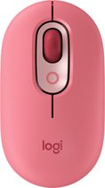Logitech POP Mouse - Draadloze Emoji Muis met Bluetooth - Heartbreaker Rose