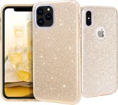 Apple iPhone 12 Pro Max Hoesje Goud met Glitter