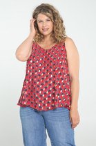 Paprika Dames Bedrukte top Filou in viscose - Outdoorblouse - Maat 48