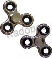Spinner 1x goud en 1x zilver kleur - 7.5 cm - handspinner