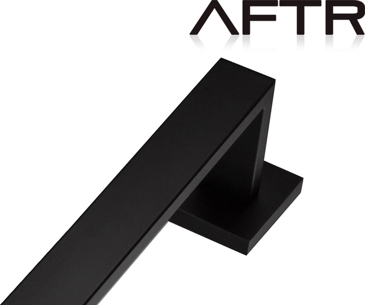 AFTR® Handdoekrek Zwart - Badkamer accessoire zwart - 60 cm | Mat Zwart | Luxe - Design