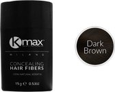 Kmax keratine haarvezels - Donkerbruin (15 gr)