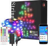Kerstverlichting RGB - Party Decoratie binnen & buiten - App Verbinding - Waterbestendig - 5m Zwarte Snoer