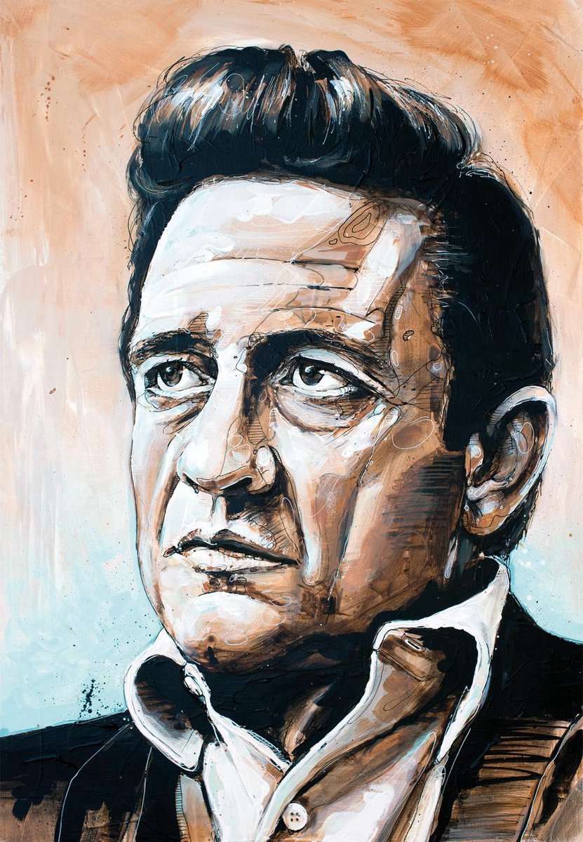 Passionforart.eu Johnny Cash 4 - Poster - 30 x 40 cm Full colour