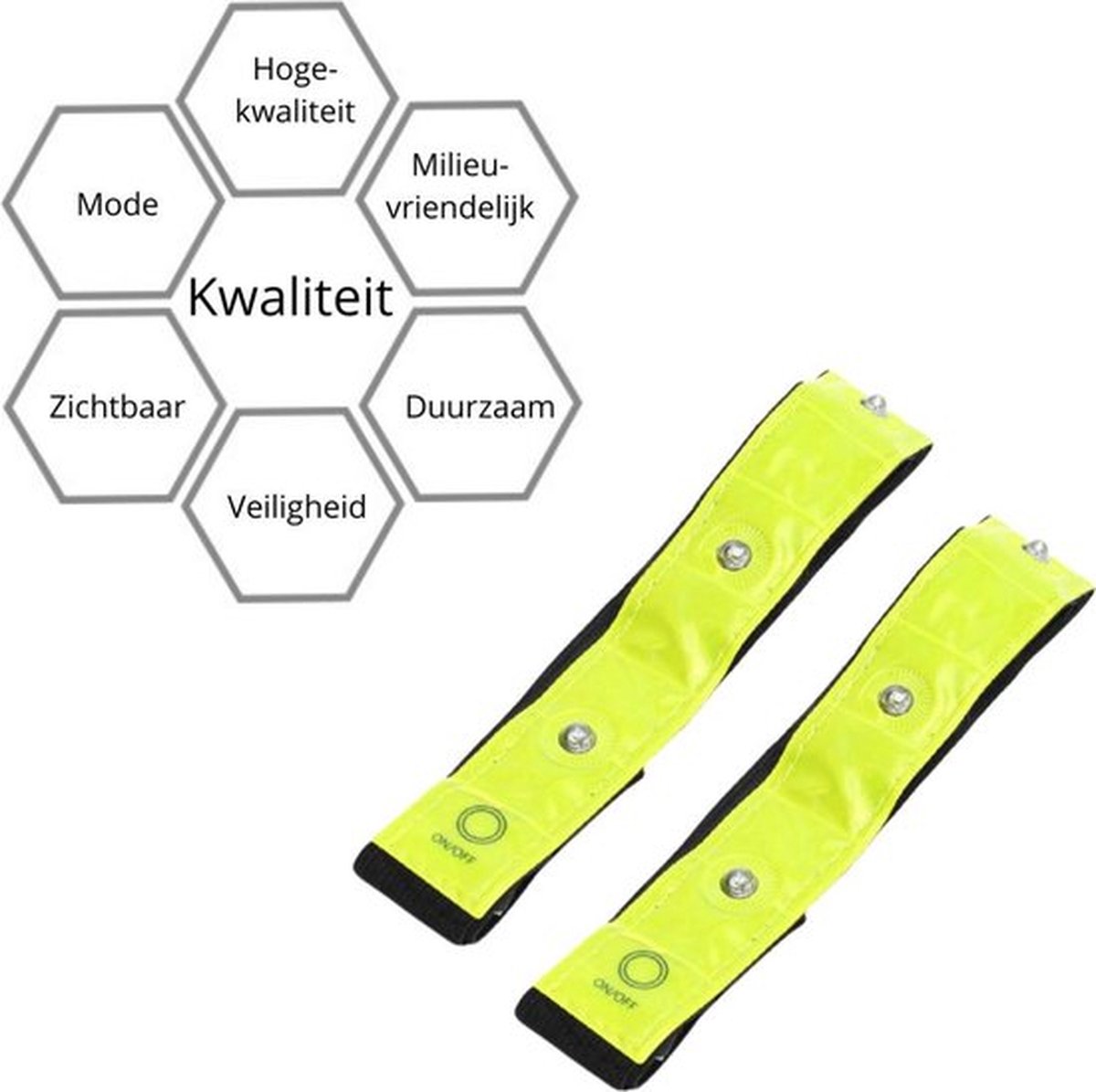 Roze Hardloop Verlichting LED / Running Light / Sport Armband / Fiets Armband / Reflecterende Armband / Verstelbare Verlichting / Pols Armband