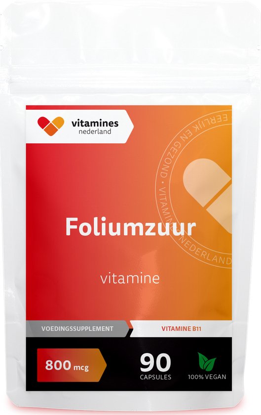 Foliumzuur Folaat | Zwangerschap en kinderwens | 90 vegan caps | Vitamines... | bol.com