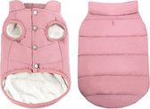 Isomes Dunne Hondenjas - Modieuze Hondenkleding - Gewatteerde Puffer Jas - Bodywarmer - Hondenkleding - voor Alle Honden - Roze - Maat XS