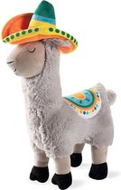 Hondenspeelgoed - Knuffel - Hond - Spelen - Pieper - Mexicaanse outfit - Lama