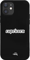xoxo Wildhearts case voor iPhone 12 - Capricorn (Steenbok) Black - iPhone Zodiac Case