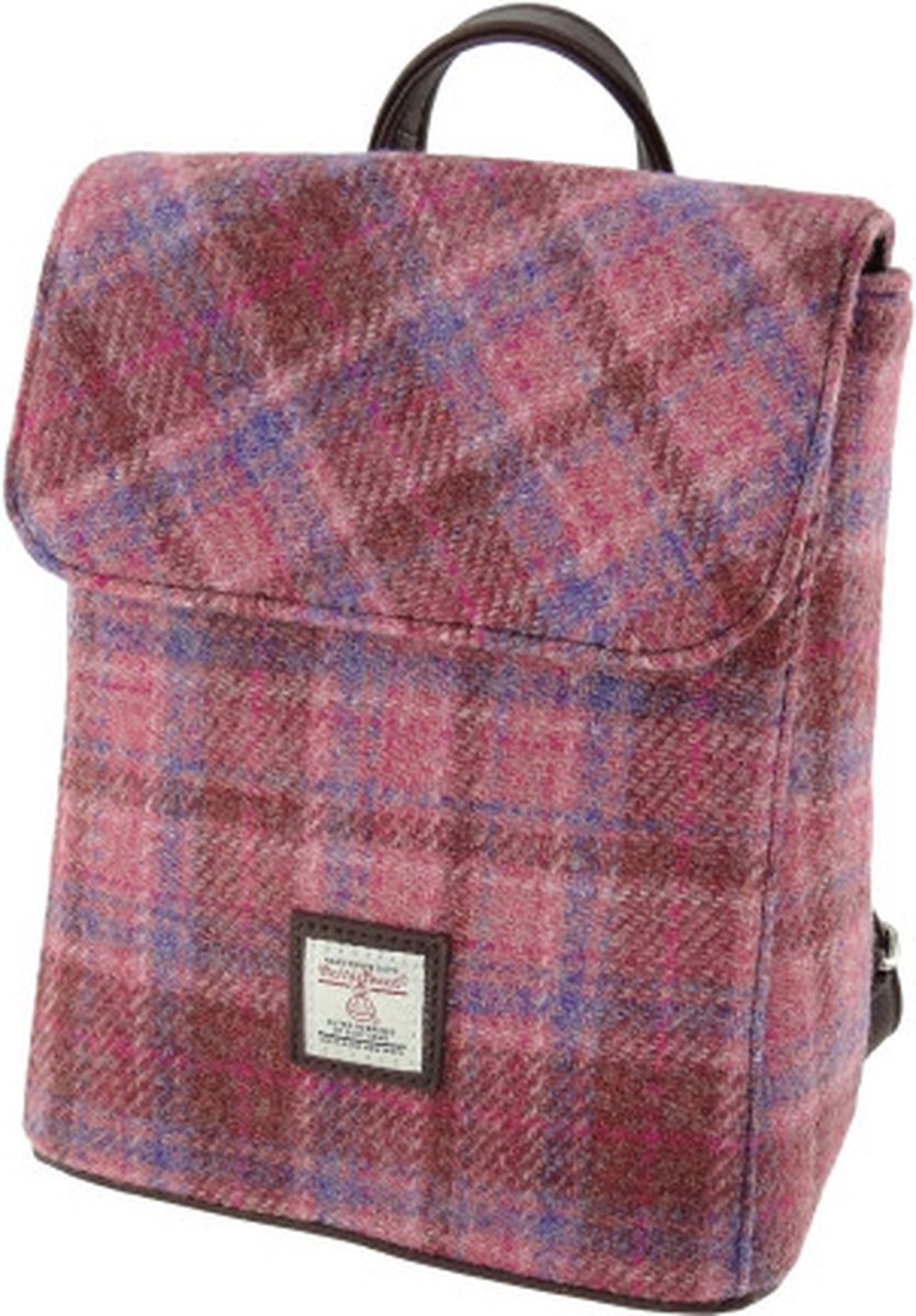Glen Appin Mini Rugzak Tummel Pink - Echte Harris Tweed - Made in Scotland