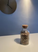 voorraadpot - glazen bokaal - muesli - noten - granola - 125 ml - 6 stuks