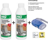 HG roestvlekkenverwijderaar - 2 stuks + Zaklamp/Knijpkat