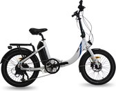Urbanbiker Mini - Elektrische Vouwfiets - Afneembare Accu 504Wh (36V en 14Ah) Samsung Cellen - 250W motor - Wit - 20 inch - 7 Versnellingen - Hydraulische Remmen - Unisex