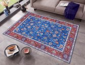 Design vloerkleed Keshan Naz Elle Decoration - blauw/rood 80x150 cm