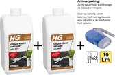 HG natuursteenreiniger extra sterk - 2 stuks + Zaklamp/Knijpkat