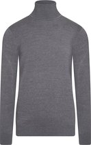 Cappuccino Italia - Heren Sweaters Coltrui Grijs - Grijs - Maat L