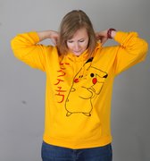 pikachu pokemon hoodie maat Large