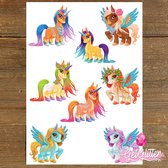 GetGlitterBaby® - Kinder Plak Tattoos / Tijdelijke Tattoo Kind / Nep Tatoeage voor Kinderen - Unicorn / Unicorns