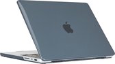 Lunso Geschikt voor MacBook Pro 16 inch M1/M2 (2021-2023) cover hoes - case - Glanzend Zwart
