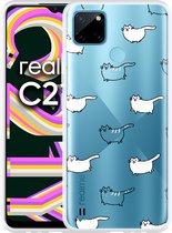 Realme C21Y Hoesje Love my Cat - Designed by Cazy