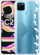 Realme C21Y Hoesje Horses in Motion - Designed by Cazy