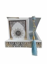 Karton Luxe box met Koran en tesbih Blauw