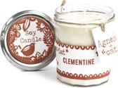 Soy wax Geurkaars in Glas - Clementine - 220 ml - Veganistisch