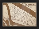 Decoratief Beeld - Houten Van Rozenburg - Hout - Bekroned - Bruin - 21 X 30 Cm