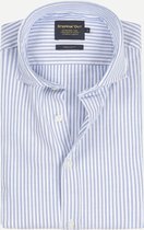 Steppin' Out Herfst/Winter 2021  Brushed Cotton Cutaway Shirt Mannen - Regular Fit - Katoen - Blauw (XL)