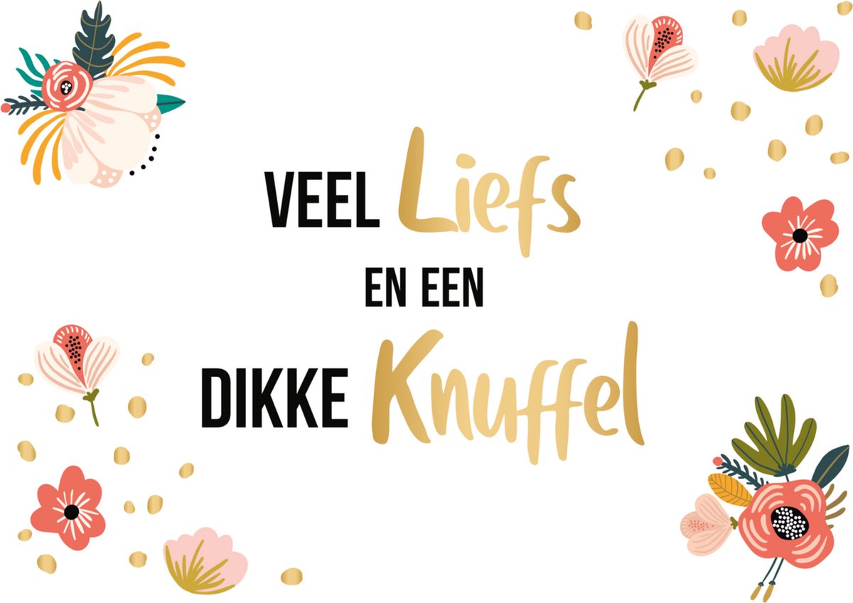 Kaart Daisy Veel Liefs En Een Dikke Knuffel DSY Bol Com