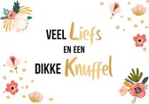 Kaart - Daisy- Veel liefs en een dikke knuffel - DSY011