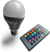 LED RGB lamp E27 - met afstandsbediening