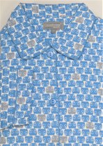 Cocodream Dames Flanel Pyjama Kat Blauw - maat S
