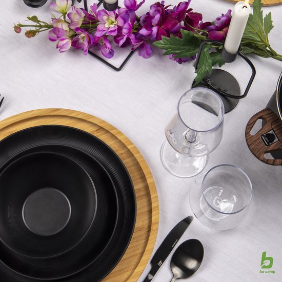 Bo-Camp Industrial collection Servies Patom 16 Stuks Licht grijs - Bo