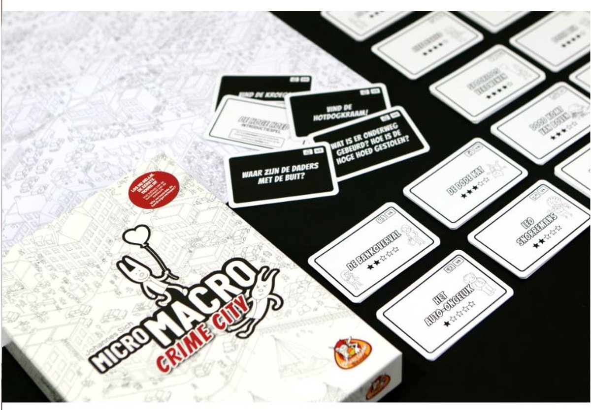 White Goblin Games - MicroMacro: Crime City - Coöperatiefspel - 1 tot 4 spelers - Samenwerken - los nu 16 misdaden op - Vanaf 10 jaar — afbeelding 15