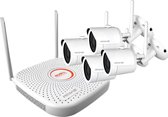 Amiko Draadloze WiFi KIT N4900 - 4 x WiFi Camera - 2 Megapixel -4 kanaals wifi-camera starterBundel